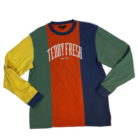 Teddy Fresh sz M Long Sleeve T Shirt - Picture 1 of 8
